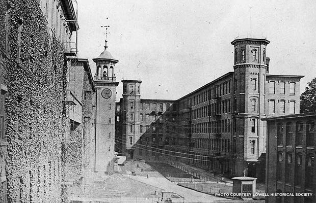 Boott Mills during the industrial era. Credit: Lowell Historical Society