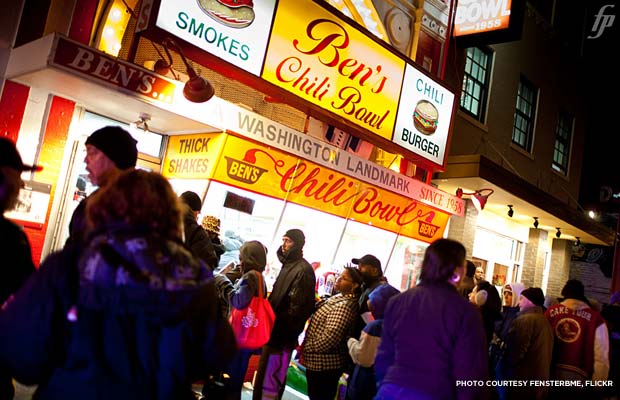 Ben's Chili Bowl, Washington DC. Credit: fensterbme, flickr